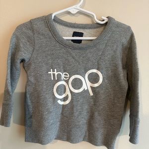 Babygap Grey Unisex Logo Crewneck sweatshirt. Size 12-18 months. WORN ONCE!!